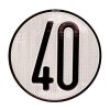 Placa limite velocidad 40 km/h