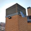 Foco LED solar 25W con placa solar - luz Calida