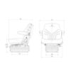 Asiento Grammer para Tractores Máximo Comfort MSG 95G/731 - Tela
