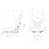 Asiento Grammer Compacto Comfort W con Suspensión Neumática con compresor de 12v MSG 93/721 - PVC